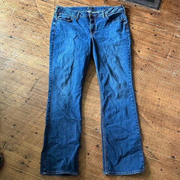 Silver distressed Avery Slim boot western 38x33 jeans - Picture 1 of 3